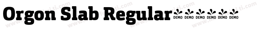 Orgon Slab Regular字体转换